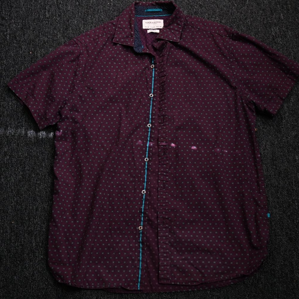 Denim & flower shirt